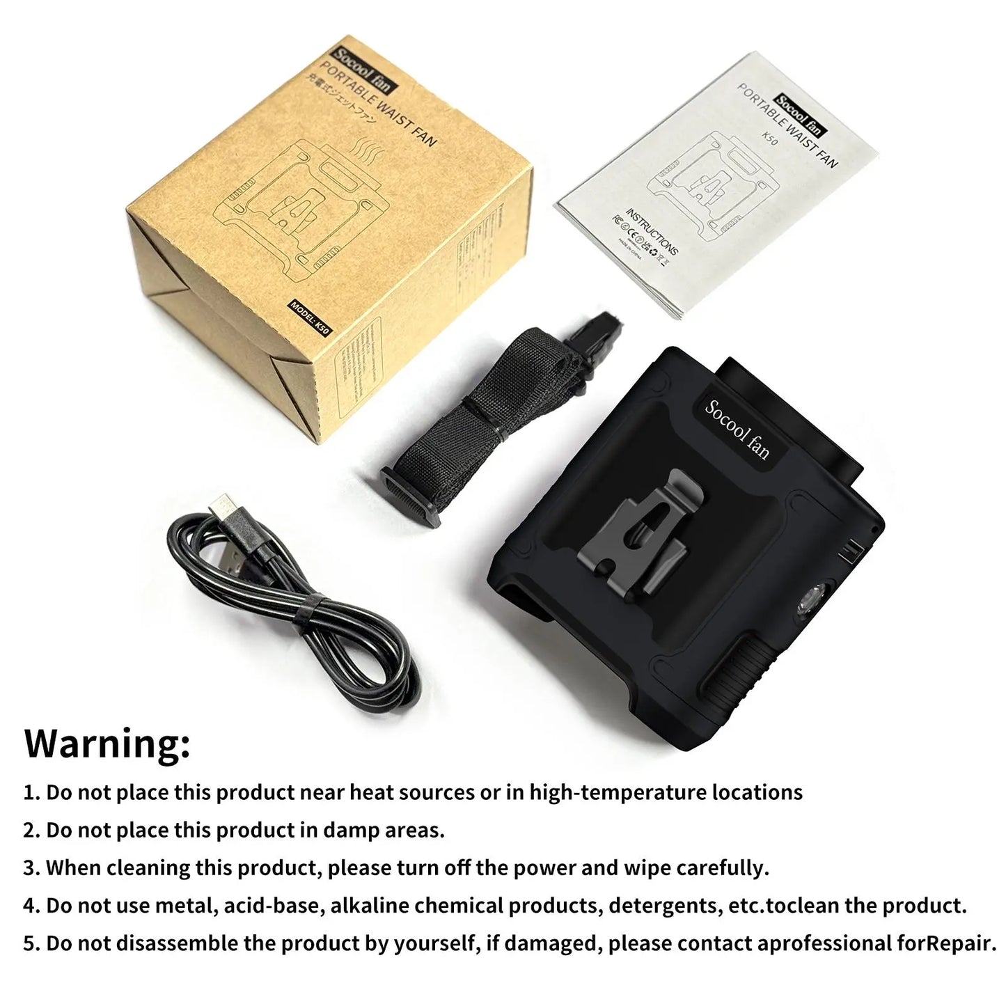 3-in-1 Fan, Torch & LED Light