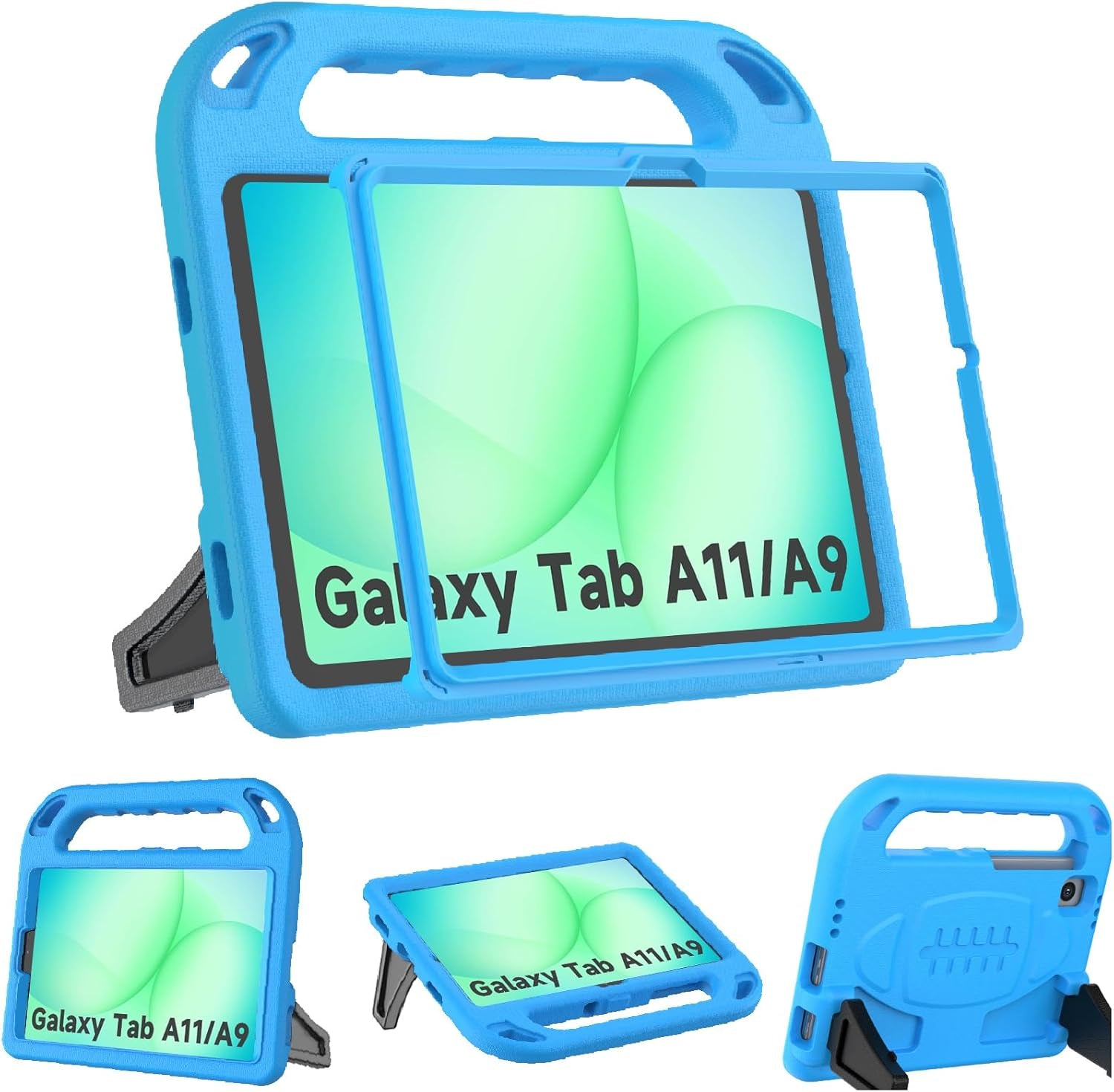 Kids Case for Samsung Galaxy Tab A11 8.7 Inch 2025/A9 8.7" 2023 /Tab A7 Lite 8.7" 2021- with Built-In Screen Protector, Shockproof Samsung Galaxy Tab A11/A9/A7 Lite Case 8.7 Inch - Blue
