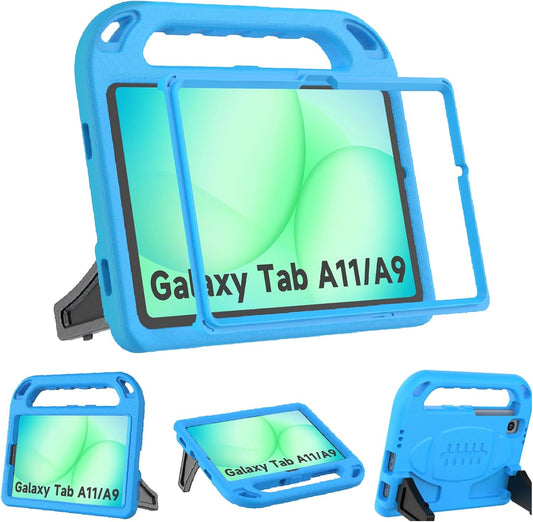 Kids Case for Samsung Galaxy Tab A11 8.7 Inch 2025/A9 8.7" 2023 /Tab A7 Lite 8.7" 2021- with Built-In Screen Protector, Shockproof Samsung Galaxy Tab A11/A9/A7 Lite Case 8.7 Inch - Blue